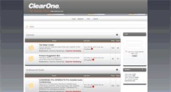 Desktop Screenshot of forums.clearone.com